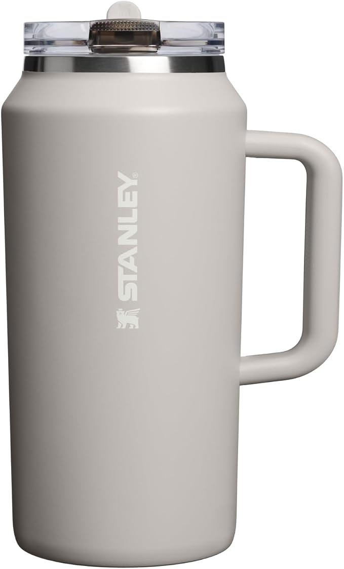 STANLEY Quencher ProTour Flipstraw Tumbler, 64 oz, Ash | Built-In Straw & by Unknown