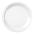 Yanco MS-109WT Mile Stone Narrow Rim Round Plate, 9" Diameter, Melamine, White Color, Pack of 24