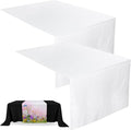 2 Pcs White Sublimation Table Runners Blanks 30 x 72 Inch Polyester Table by Breling