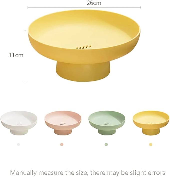 Fruit bowl Fruit Basket for Kitchen Countertop Storage Baskets Stand Organization, Decor Centerpiece for Kitchen Counter or Dining Room Tables (Pink)