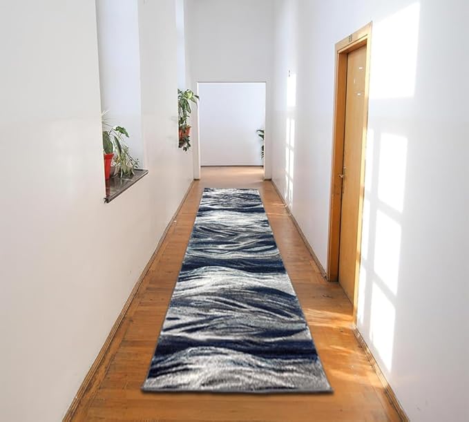 Keen Home Design Area Runner Rugs - 2x12 Non-Shedding, Abstract Runner for Kitchen, Living Room, Bedroom, Dining Room, Entryway - Size: 2'8" x 11'11", Multi