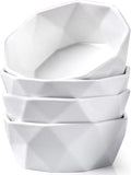 DELLING 22 Oz Cereal Bowls Set of 4, Porcelain Geometric Soup Bowls, Ceramic by Delling-HappyFoodieCreator
