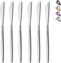 HOMQUEN Dinner Knives 6 Piece, Stainless Steel Matt Silver Dinner Knife by HOMQUEN