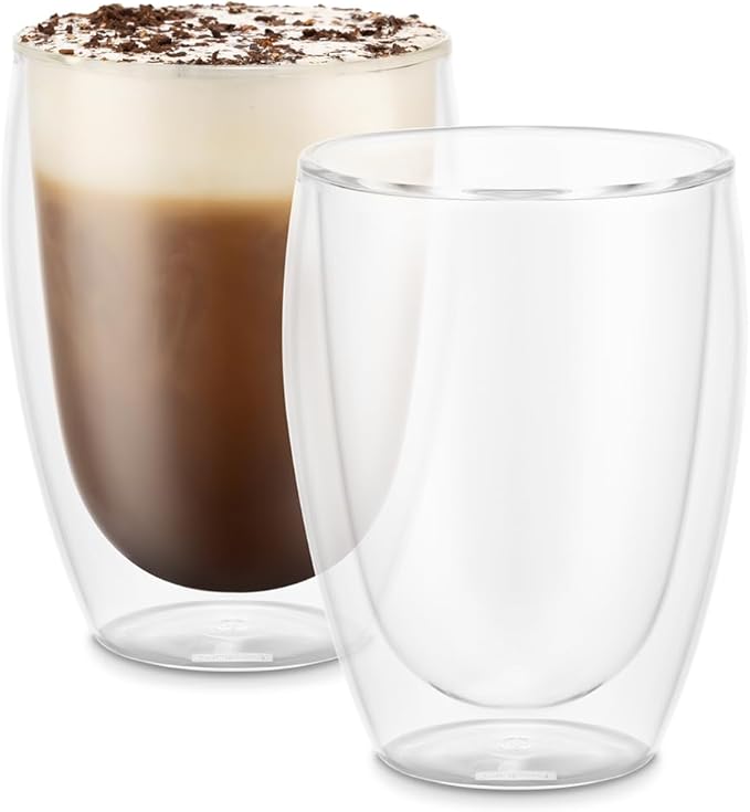 Bodum 4559-10 PAVINA Double Walled Thermo Glasses, 0.35 L, 12 oz by Bodum