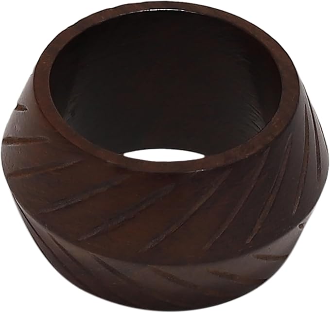 Wooden Napkin Rings Handcrafted Natural Wood Napkin Rings Decorations Christmas Ornaments Best for for Table Décor, Dinner Party, Wedding Party, Dining Parties, Table Decoration (6)