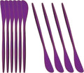 10 Pcs Purple Cheese Spreader Knife, Stainless Steel Butter Spreader, Use by Uniturcky