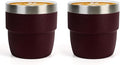Zenbo 4 oz Espresso/Coffee Cups, Ceramic-Lined Double Wall Vacuum Insulated by Zenbo