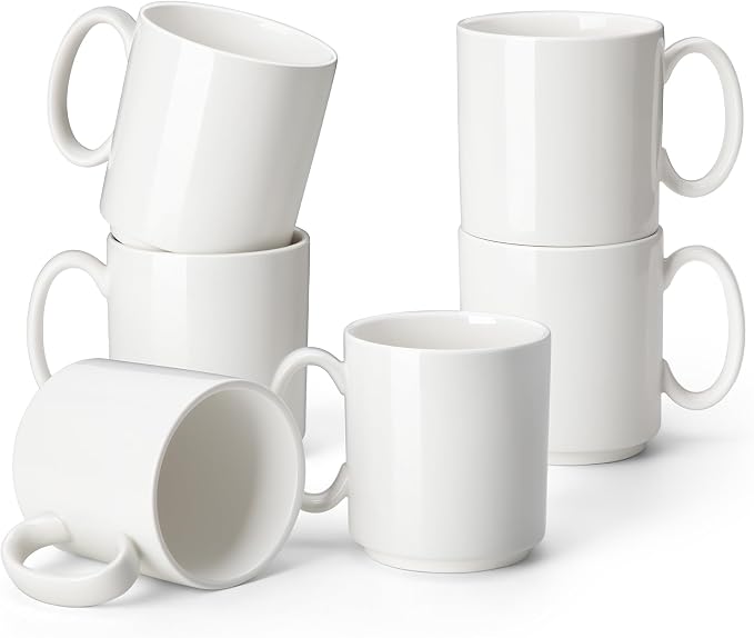 vancasso Porcelain Coffee Mugs Set of 6, 16 oz Coffee Cups by vancasso