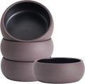 Uaral Small Bowls 8 Ounces Dipping Bowl Color Clay Flat Base Bowl Set, Two-Tone by Uaral