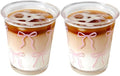 2 Pack 12 OZ Cute Bow Glass Cup French Drinking Glasses | Thick Sturdy by yaocoral