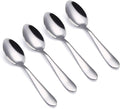 VANRA 4-Piece Children Spoons Stainless Steel Kids Dinner Spoons Child Silver by VANRA