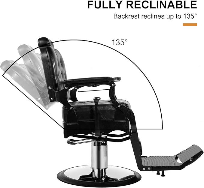 Artist hand Barber Chair Hair Salon Chair Heavy Duty Barber Chair for Barbershop Tattoo Massage Beauty Spa Salon Equipment
