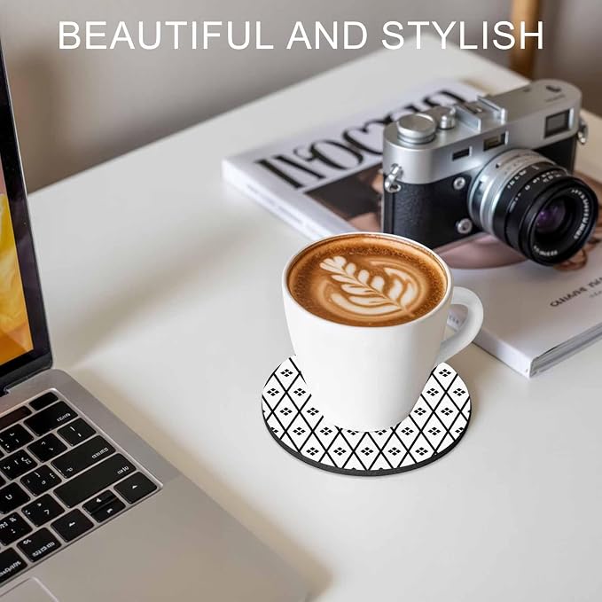 Minimalist Art Coasters Set of 4, Absorbent Coasters - Image 7