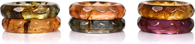 ALPHA Living HOME Napkin Rings Set of 12 - Image 7