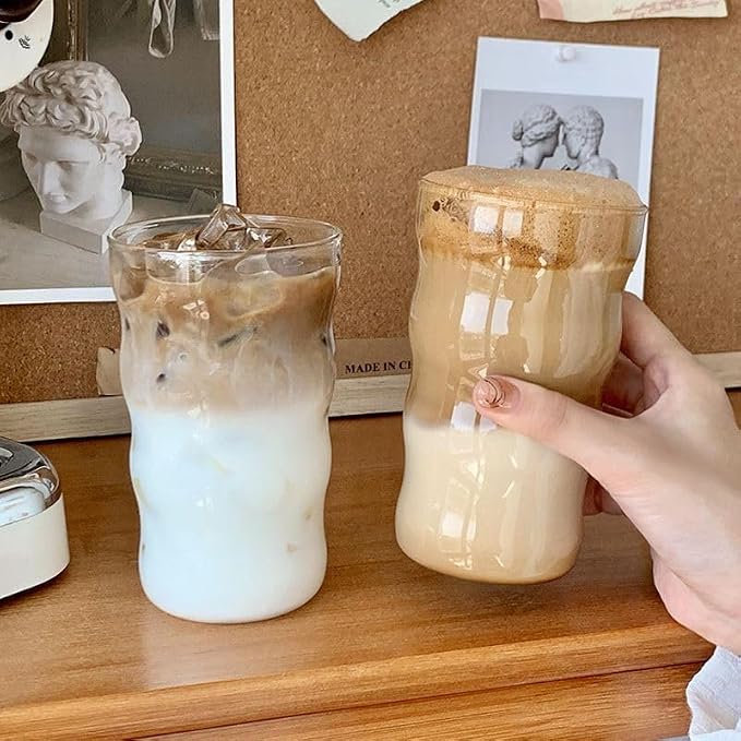 1pcs Bear-Shaped Glass Drinking Jar, Ice Cold Beverage Container - Image 4