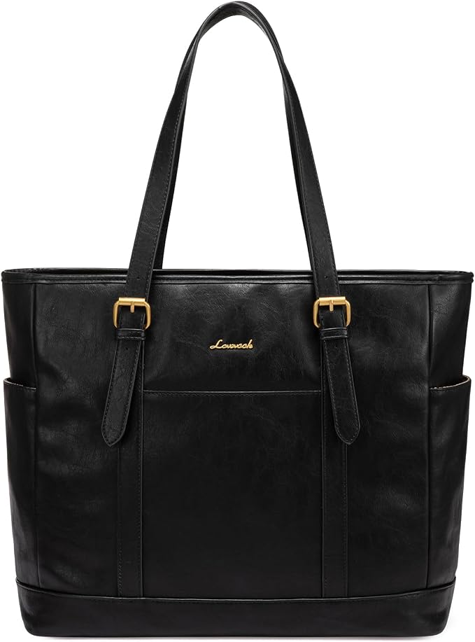 LOVEVOOK Laptop Tote Bag for Women, Leather Work Computer Briefcase Bag | Large by LOVEVOOK