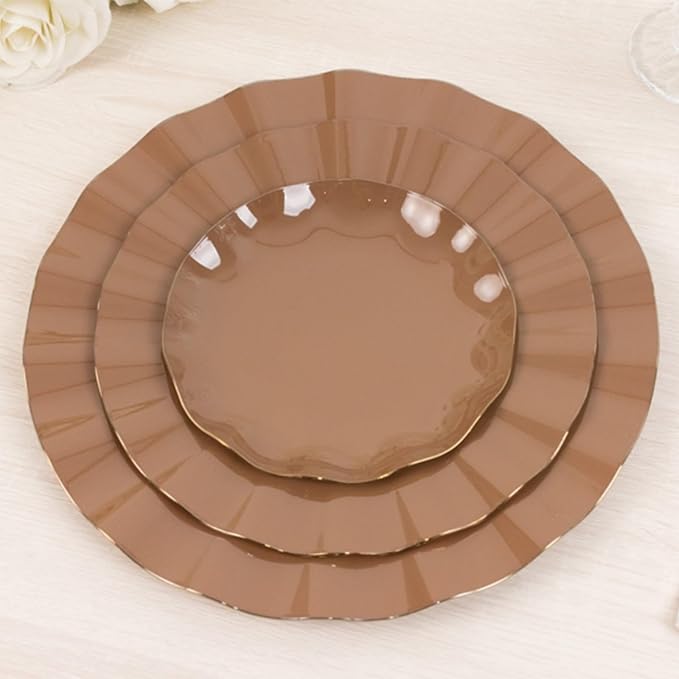 Efavormart 10 Pack Hard Plastic Dessert Plates - Image 8