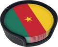 Cameroonian Flag Coasters for Drinks by Unknown