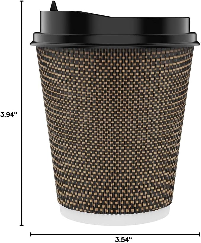 LITOPAK 80 Pack 10 oz Disposabel Paper Cups, Coffee Cups - Image 8