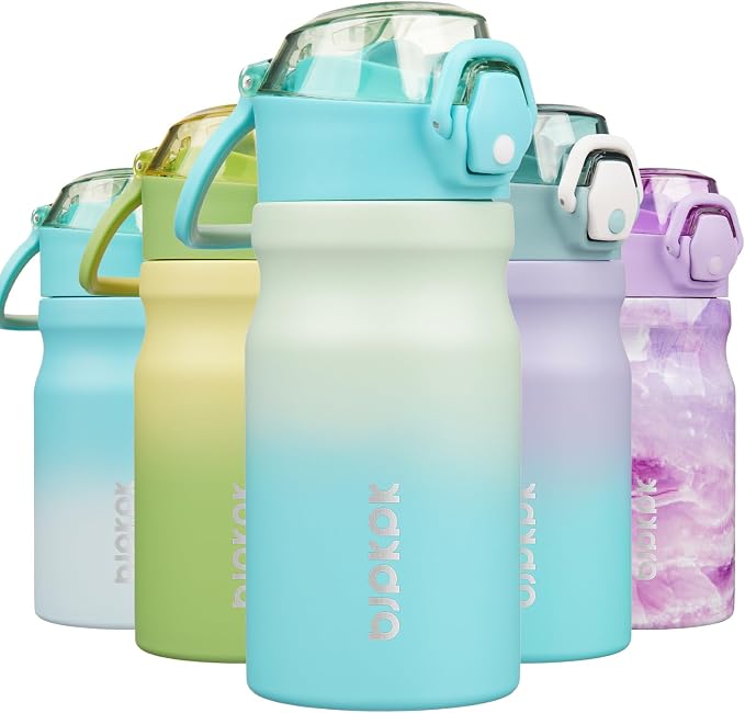 BJPKPK 14 oz Insulated Water Bottle, Stainless Steel Flask | Leak Proof Locking by BJPKPK