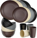 Quatish 16 Piece Plates and Bowls Sets by Quatish