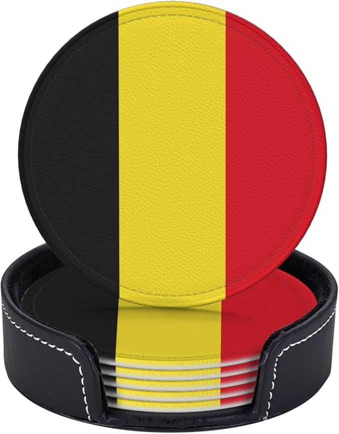 Belgian Flag Coasters for Drinks - Image 6