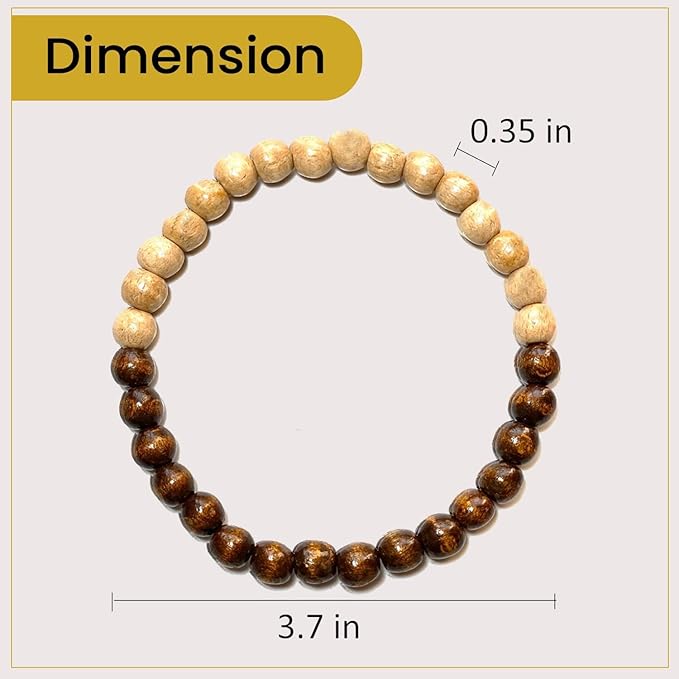 Napkin Rings Set of 6 - Modern Napkin Holder Rings with Wooden Beads | Dinner Napkin Ring for Holiday & Christmas, Birthday Party, & Wedding Decor - Farmhouse Napkin Rings Bulk (Specia)