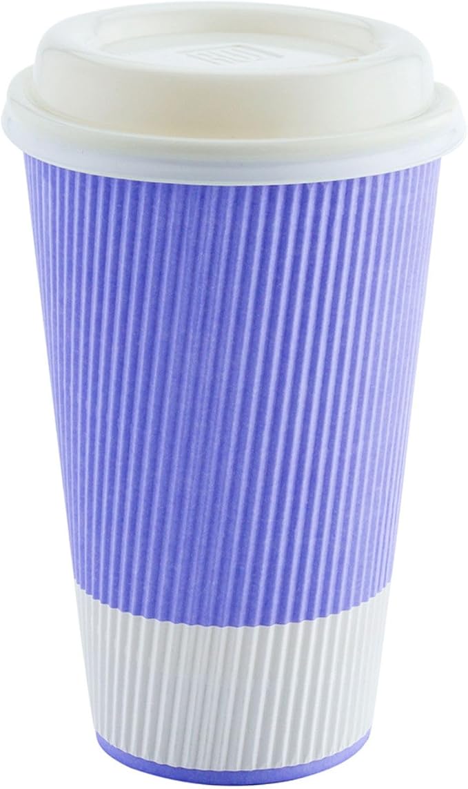 Restaurantware 16 Ounce Double Wall Disposable Coffee Cups, 500 Insulated Light - Image 6