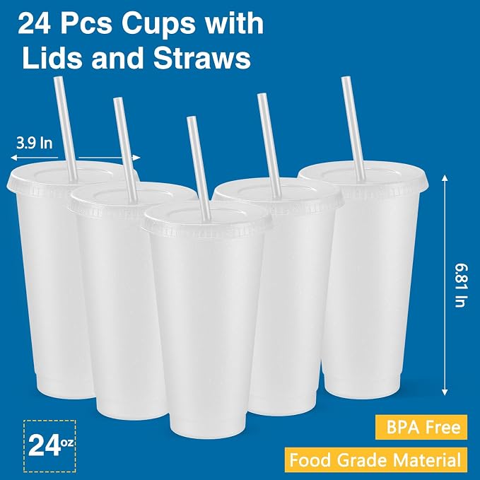 Amyhill 24 Pcs Reusable Cups - Image 2