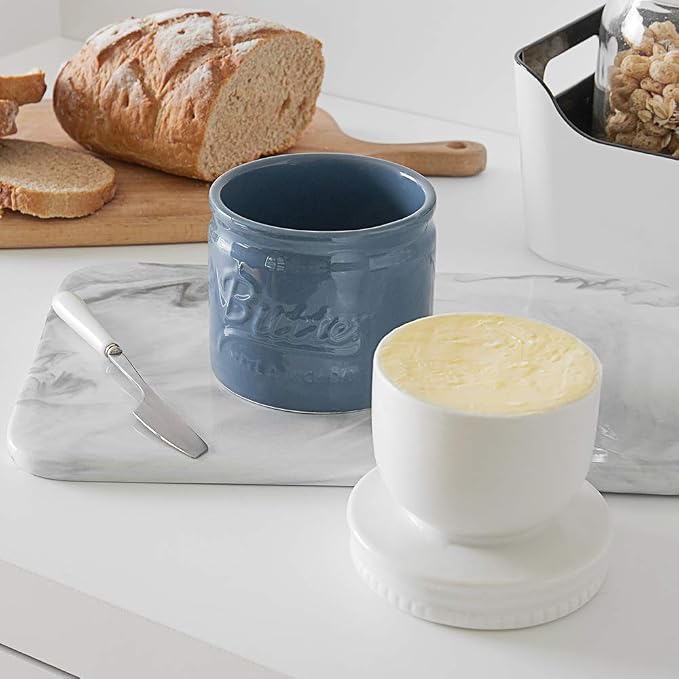 DOWAN Porcelain Butter Keeper Crock, French Butter Dish - Image 6