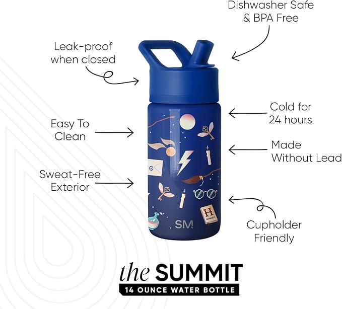 Simple Modern Harry Potter Kids Water Bottle & Toddler Cup | 14oz | Insulated - Image 3