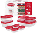 Rubbermaid EasyStore Large Containers, 18-Piece Set, Food Storage Containers by Unknown