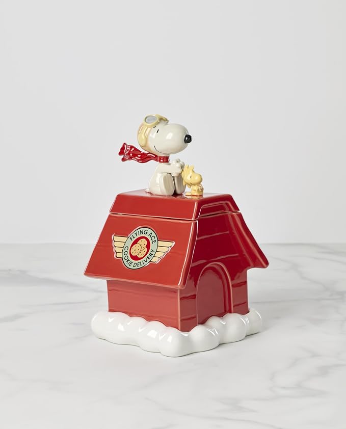 Lenox Chef Snoopy Figural Cookie Jar - Image 3