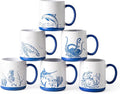 AmorArc Large Coffee Mugs Set of 6, 18oz Ceramic Coffee Cups by AmorArc