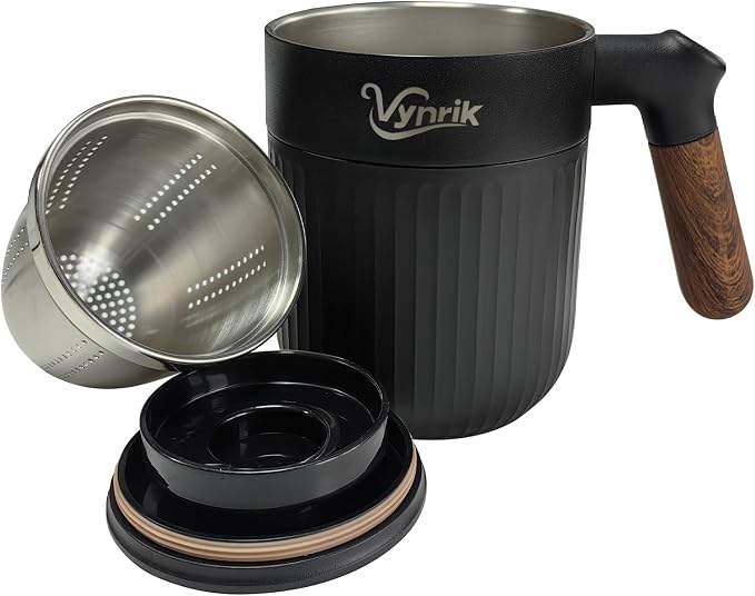 Tea Infuser Cup Doubles As Insulated Coffee Mug, Tea Cup by Unknown
