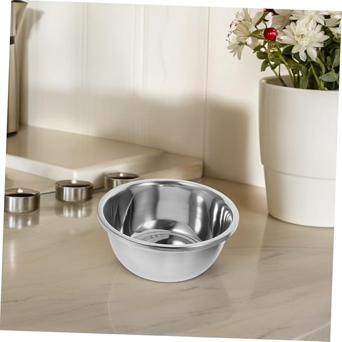 Stainless Steel Mixing Bowl Kitchen Prep Bowl for Baking Salad and Cooking Durable Noodle Bowl Space Saving Design Smooth Finish for Easy Handling