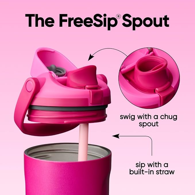 Owala FreeSip Sway Stainless Steel Water Bottle 30 oz Read My Lips - Image 3