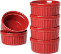 LE TAUCI Ramekins 4 OZ Oven Safe, Creme Brulee Ramekins, Pudding Custard Cups by LETAUCI