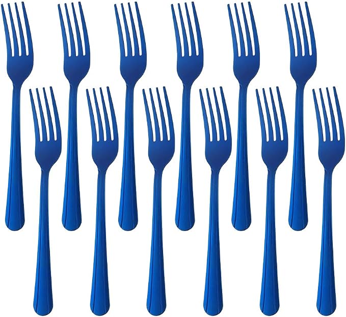 12 Pieces Dinner Fork, Stainless Steel Silverware Forks, 7.1 Inches Metal Fork by KitchenDining