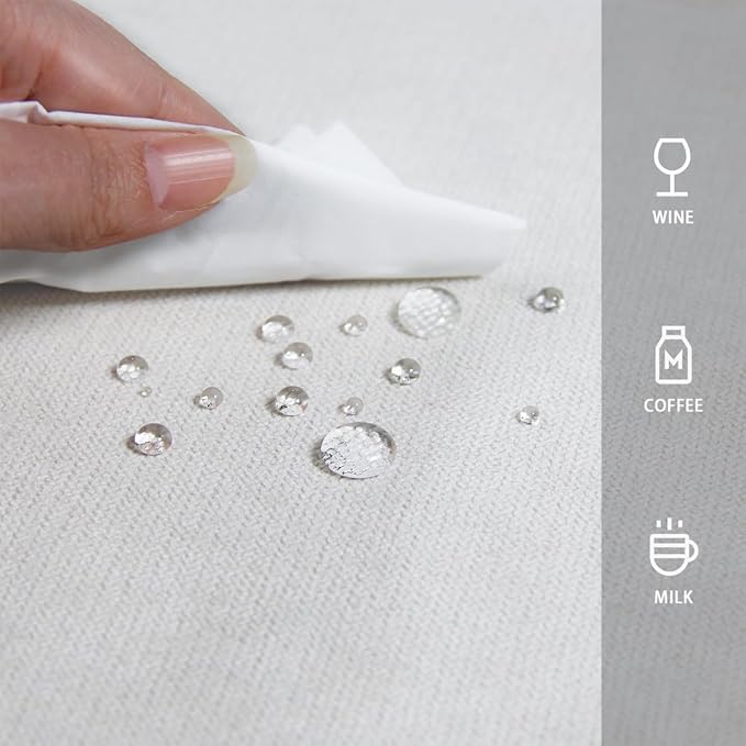 BALCONY & FALCON Rectangle Tablecloth Washable Wrinkle Resistant and Water Proof Table Cloth Decorative Linen Fabric Tablecloths for Dining Parties Kitchen Wedding and Outdoor Use (Owl Gray, 57x118)