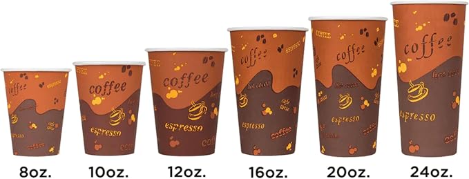 Karat 20 oz Paper Hot Coffee Cups Disposable, Leak-Resistant Double Poly-Lined - Image 6