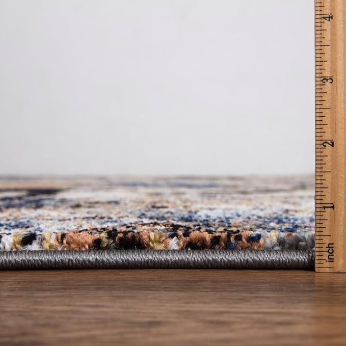 Keen Home Design Area Runner Rugs - 2x10 Non-Shedding, Abstract Runner for Kitchen, Living Room, Bedroom, Dining Room, Entryway - Size: 2'8" x 9'11", Multi