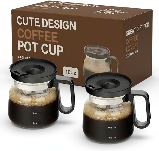 16 Oz Coffee Pot Mug, Mini Coffee Pot Cup, by ShelprojsuLEDWallSconce