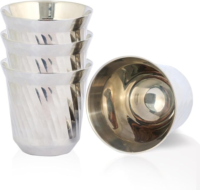 75mL Stainless Steel Espresso Cups by DECOLUSH