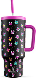 Meoky 40 oz Tumbler with Handle and Straw: Stainless Steel Insulated Tumbler by MEOKY