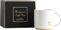 COLLECTIVE HOME Ceramic Coffee Mug, 15 oz Monogram Cup by COLLECTIVEHOME