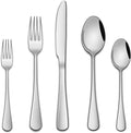 30 Pcs Silverware Sets, Premium Stainless Steel Flatware Sets Service For 6, Mirror Polished Tableware Cutlery Set For Home Kitchen,Restaurant,Hotel Knife Spoon And Forks Sets