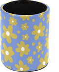 Yellow Flowers Leather Pen Holder by Unknown