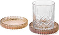 Glass Coasters Round Cup Mat, Decorative Wine Bottle Coaster, Crystal Drink by Unknown