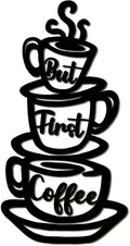 Oubasa Metal Pour Coffee Cup Wall Decor, Minimalist Cafe Themed by OubasaMakeYourHomeAmazing